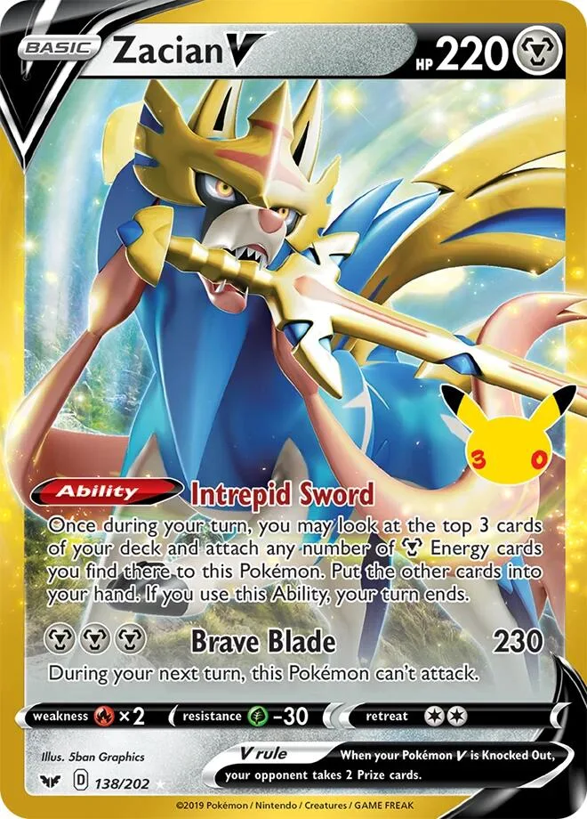 Zacian V card front