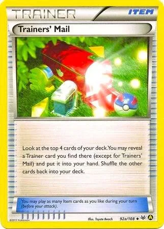 Trainers' Mail (Non-Holo) card front