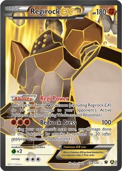 Regirock EX card front