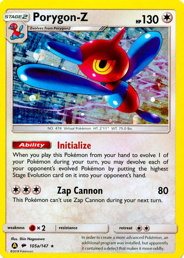 Porygon-Z card front