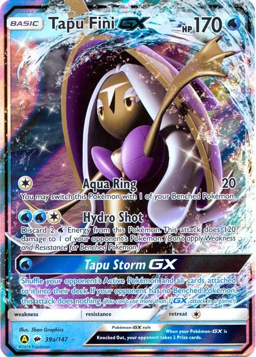 Tapu Fini GX card front