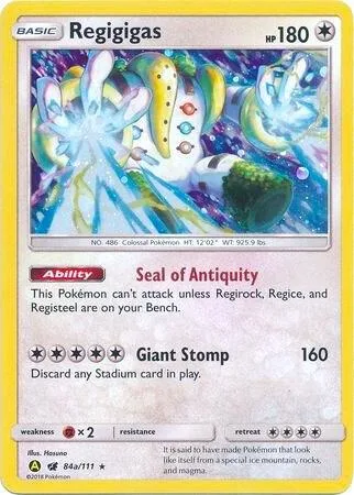Regigigas card front