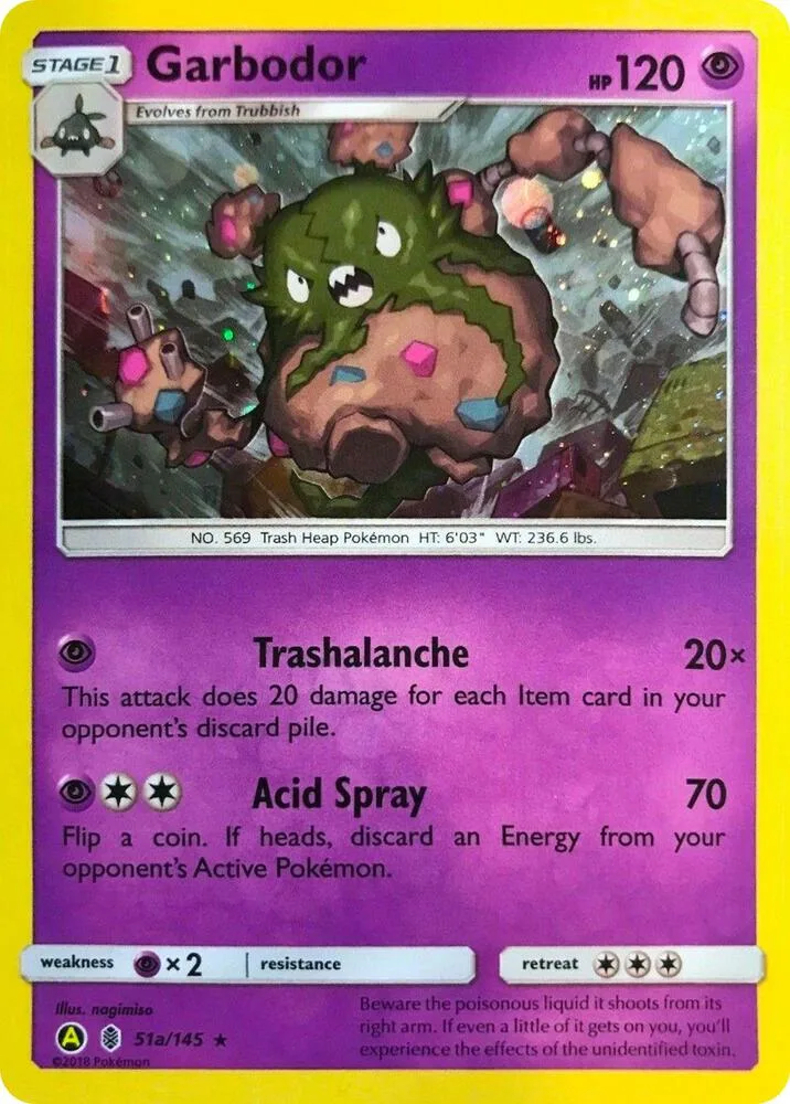 Garbodor (Cosmos Holo) card front