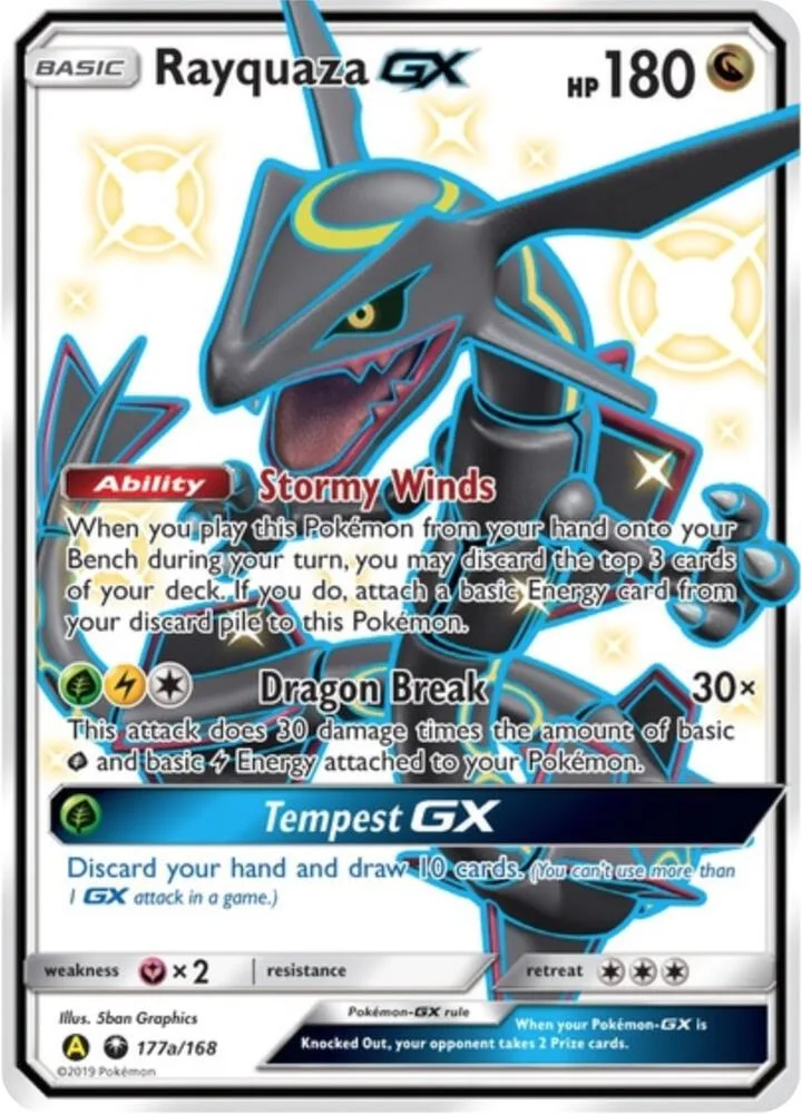 Rayquaza GX card front