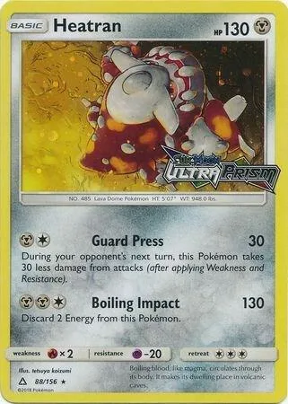 Heatran (Prerelease) card front