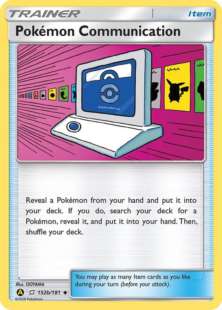 Pokemon Communication card front