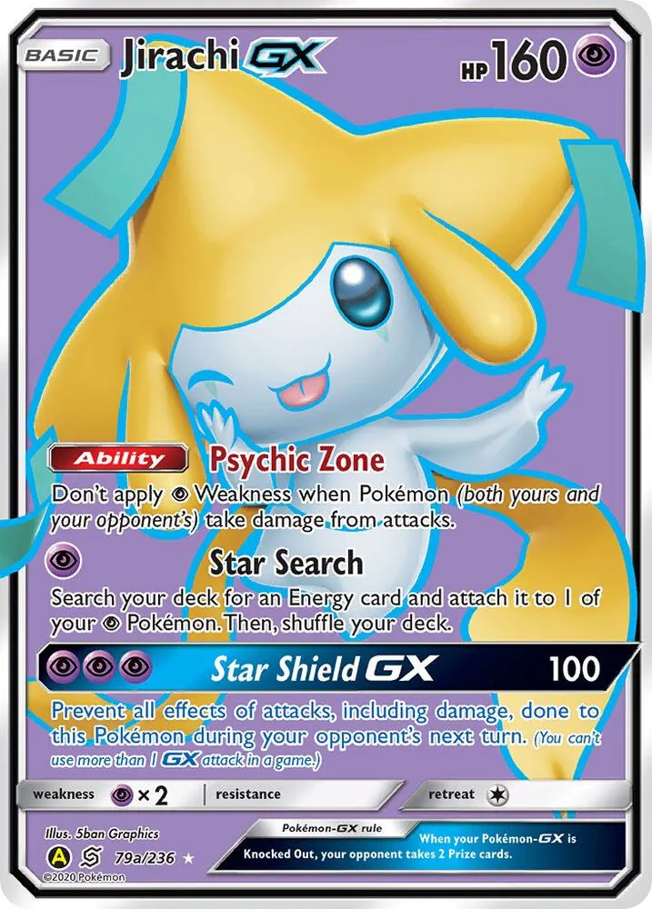 Jirachi GX card front
