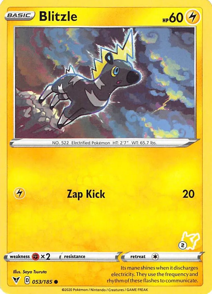 Blitzle (#2 Pikachu Stamped) card front