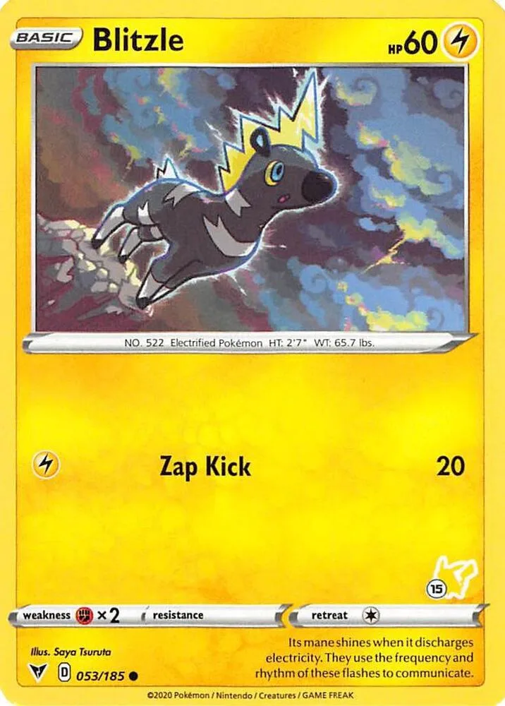 Blitzle (#15 Pikachu Stamped) card front