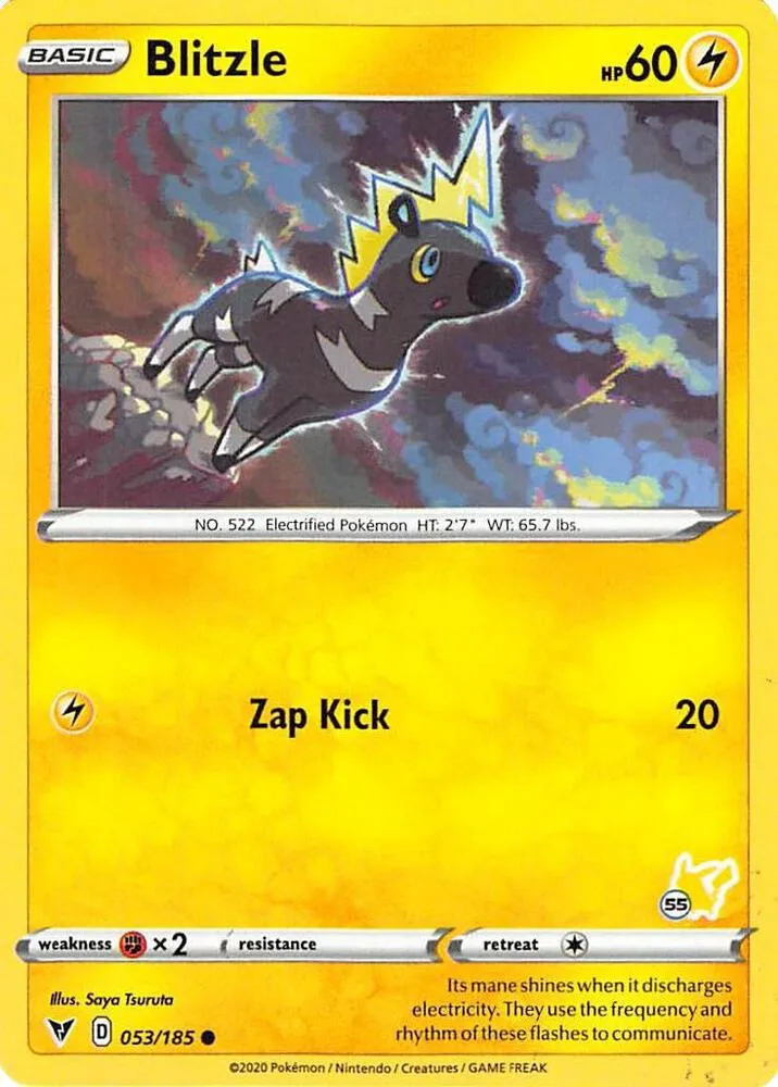 Blitzle (#55 Pikachu Stamped) card front