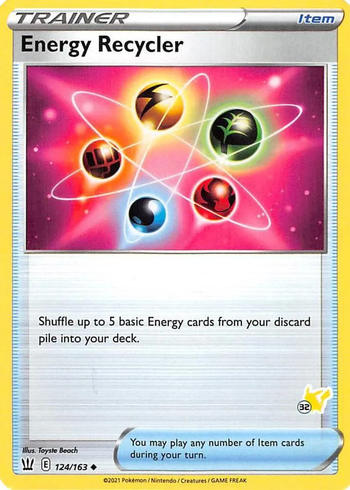 Energy Recycler (#32 Pikachu Stamped) card front