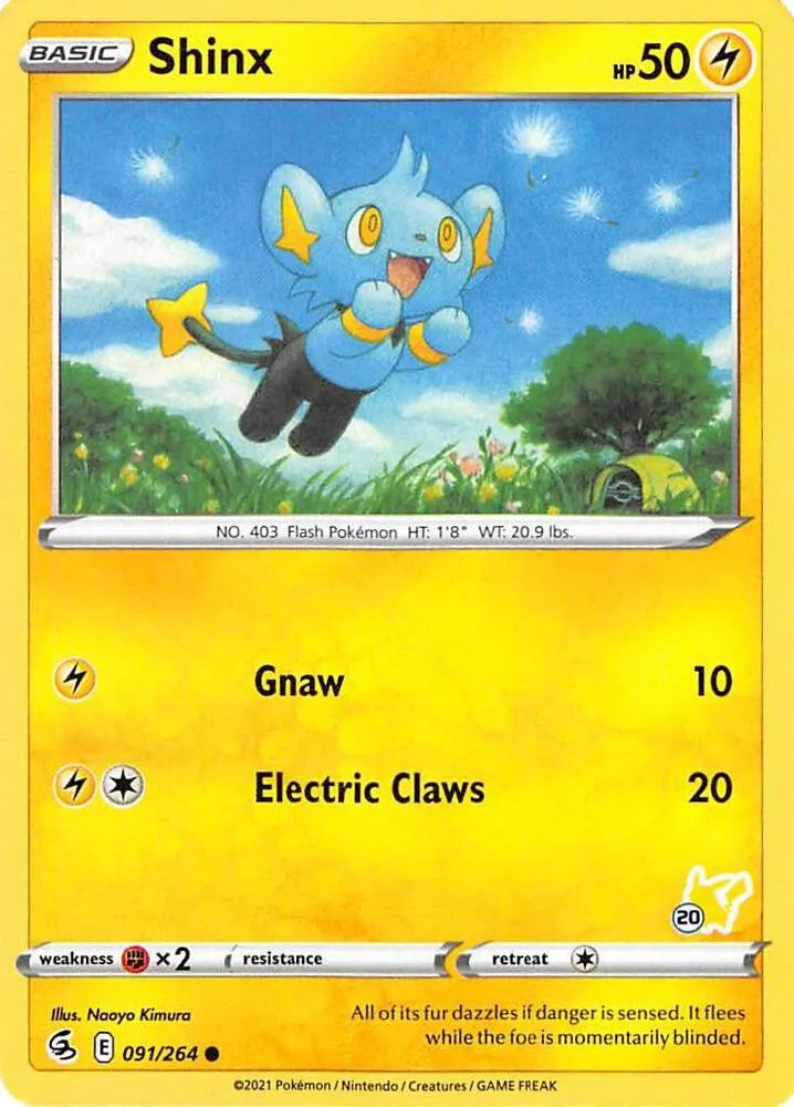 Shinx (#20 Pikachu Stamped) card front