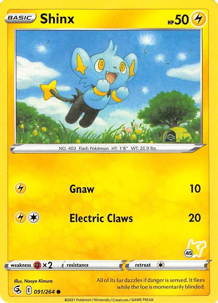 Shinx (#45 Pikachu Stamped) card front