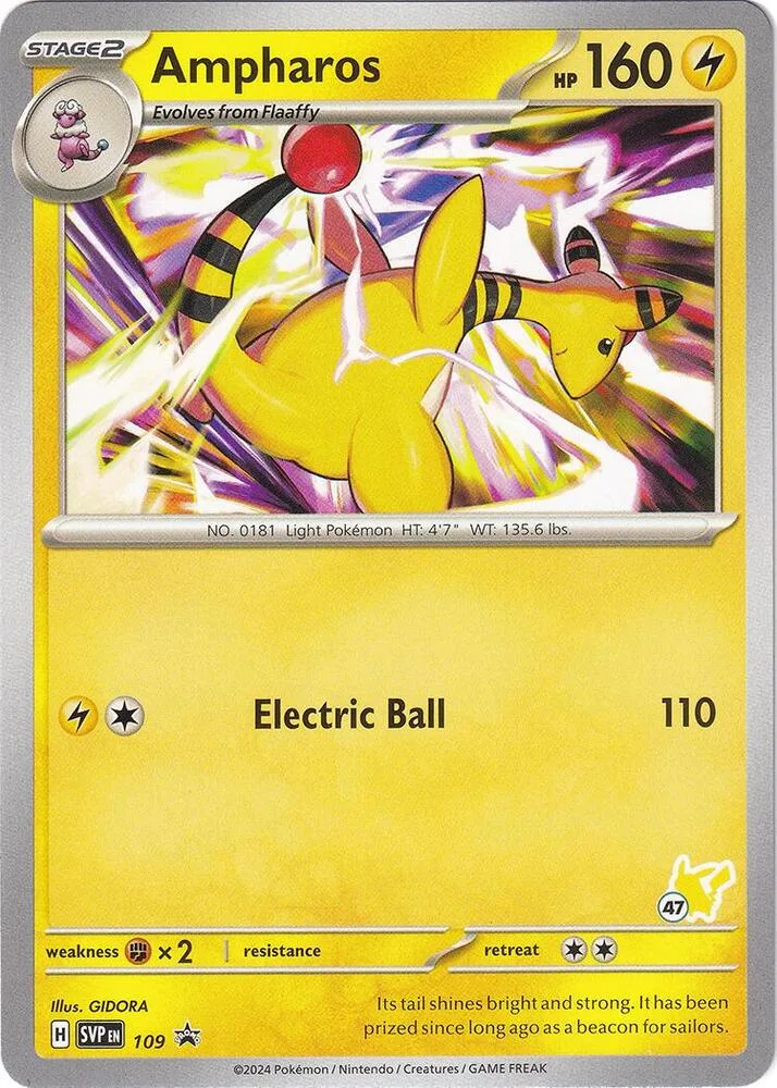 Ampharos - Pikachu 47 Normal card