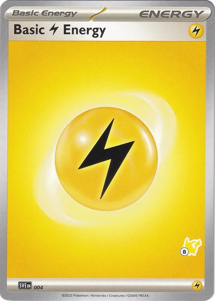 Basic Lightning Energy - Pikachu 8 card front