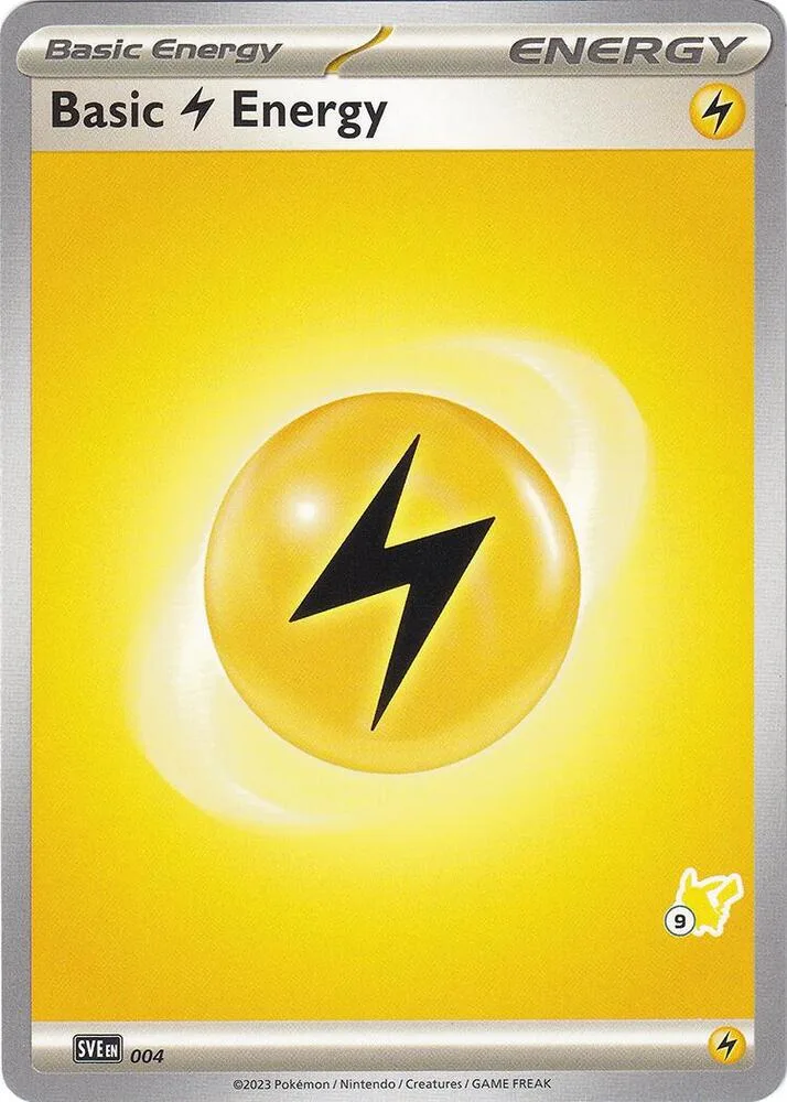 Basic Lightning Energy - Pikachu 9 card front