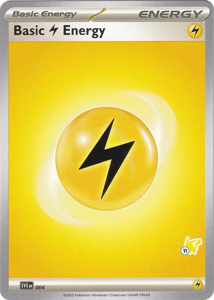 Basic Lightning Energy - Pikachu 11 card front