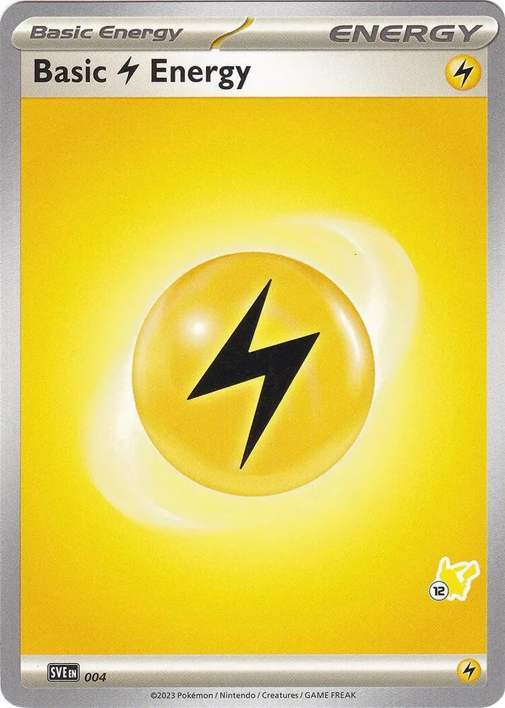 Basic Lightning Energy - Pikachu 12 card front
