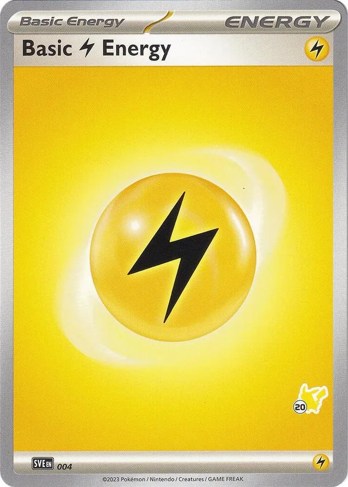 Basic Lightning Energy - Pikachu 20 card front