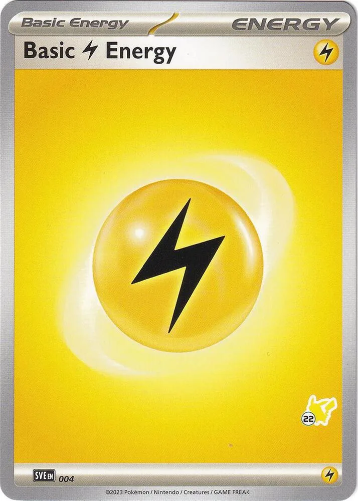 Basic Lightning Energy - Pikachu 22 card front