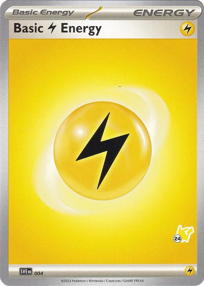 Basic Lightning Energy - Pikachu 24 card front