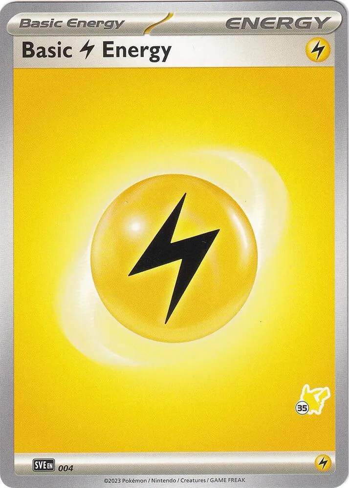 Basic Lightning Energy - Pikachu 35 card front