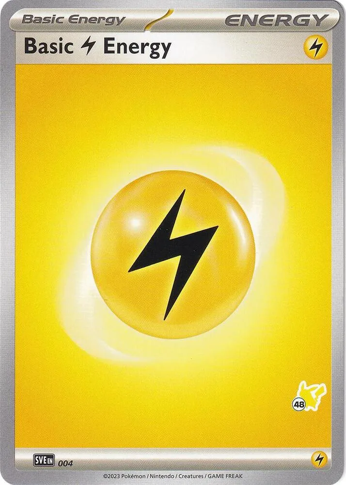 Basic Lightning Energy - Pikachu 48 card front