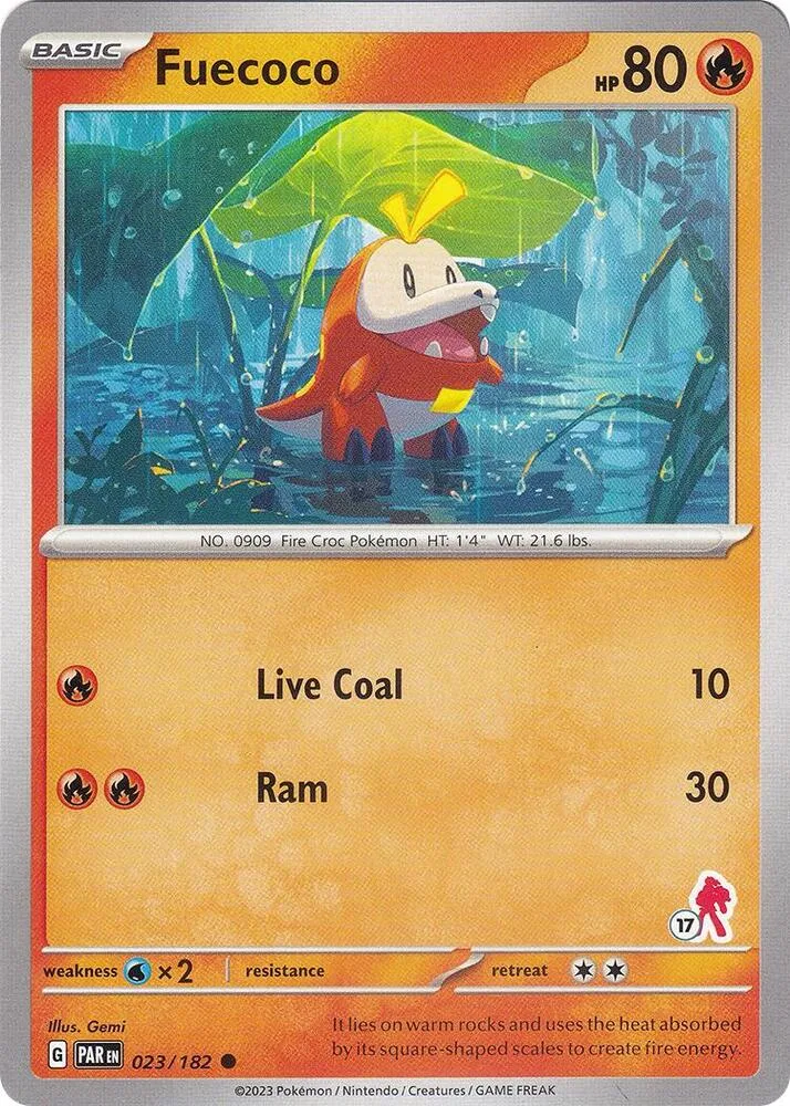 Fuecoco - Armarouge 17 card front