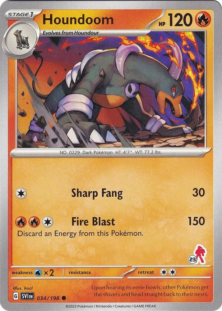 Houndoom - Armarouge 23 card front