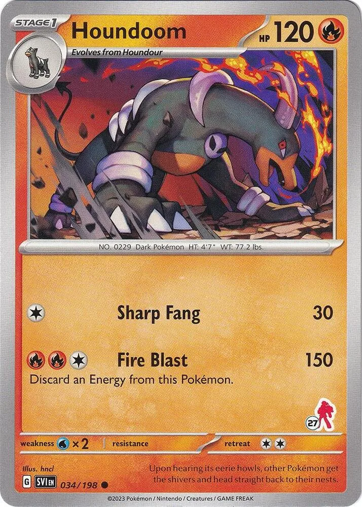 Houndoom - Armarouge 27 card front