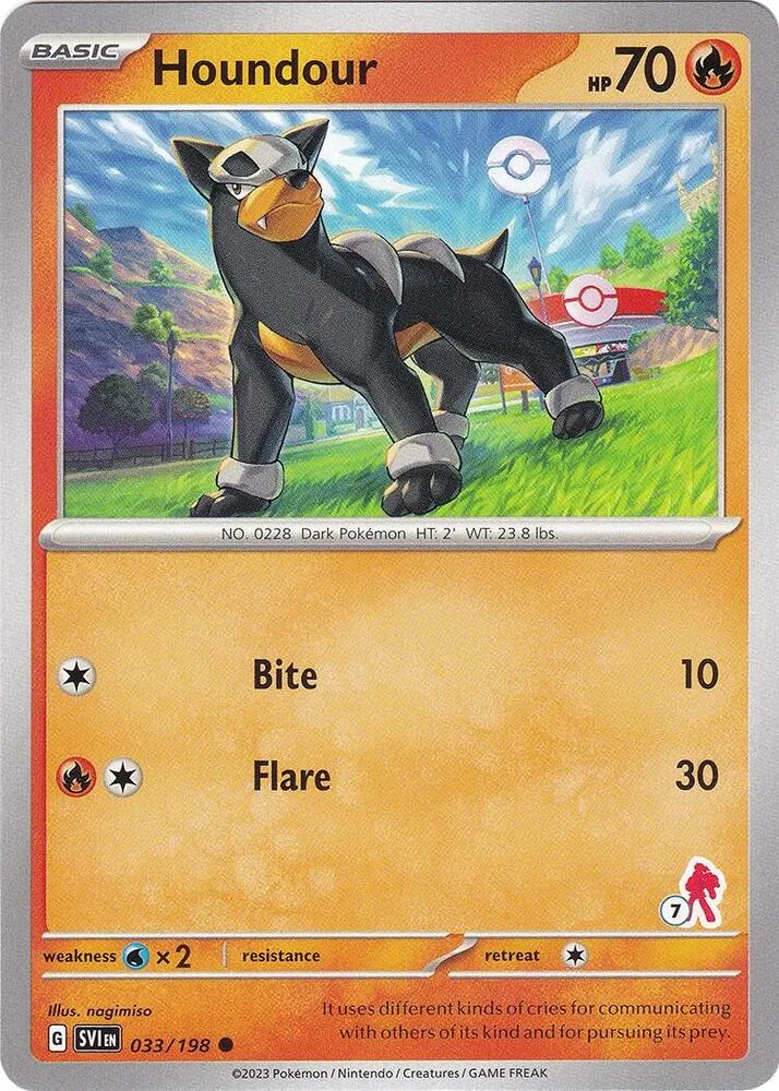 Houndour - Armarouge 7 card front