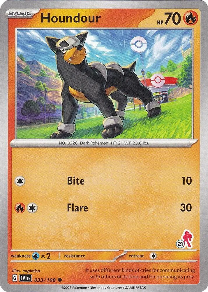 Houndour - Armarouge 21 card front