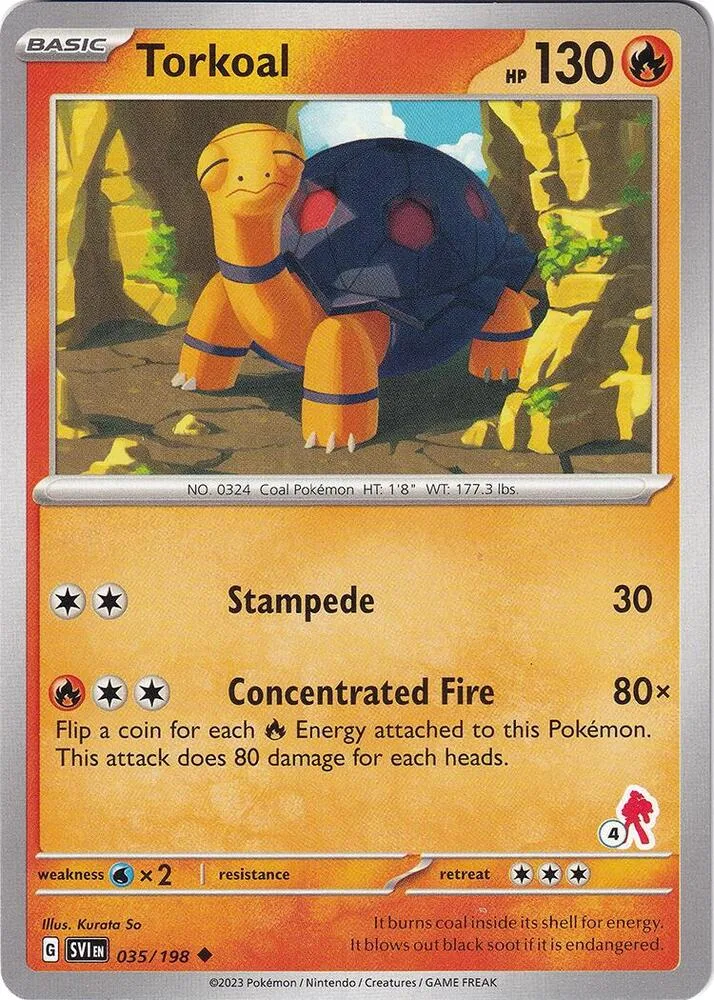 Torkoal - Armarouge 4 card front