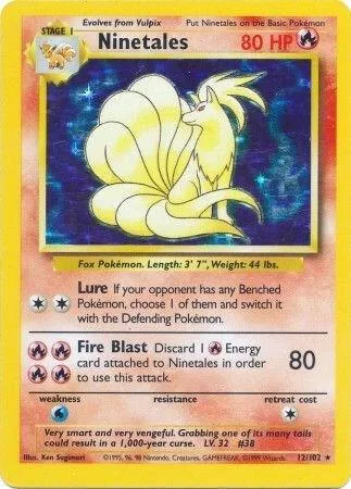 Ninetales card front