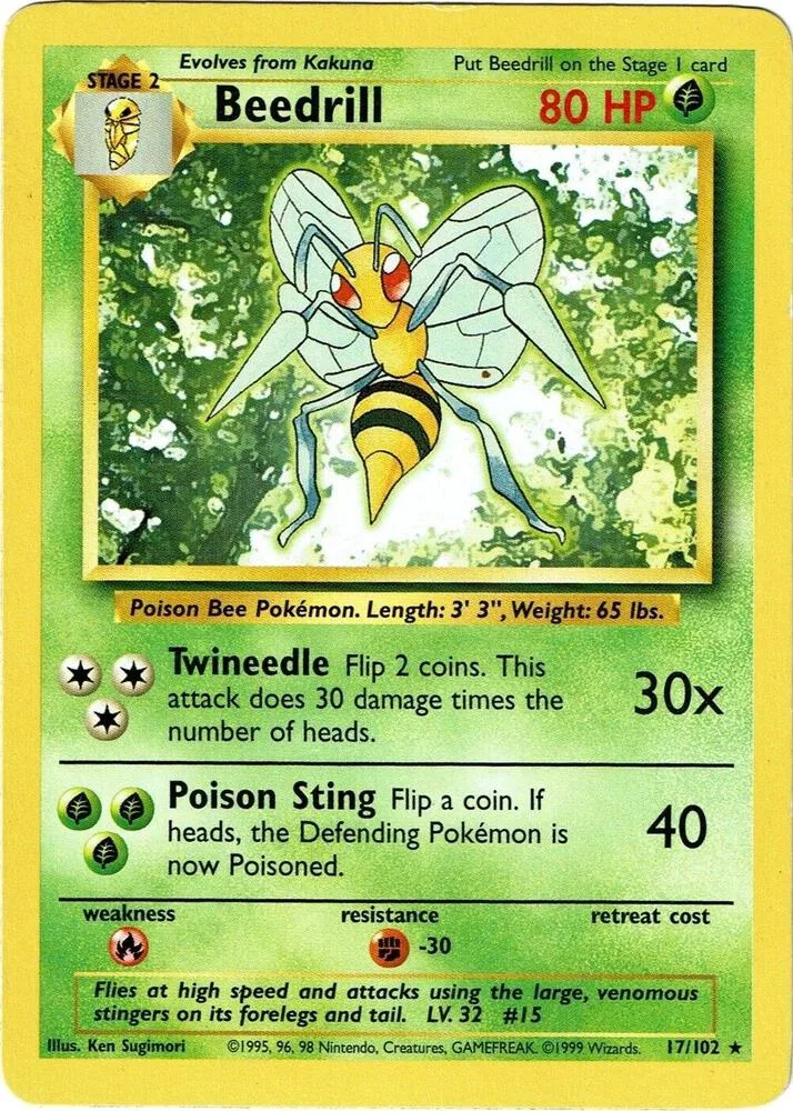 Beedrill card front