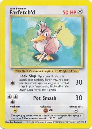 Farfetch'd card front