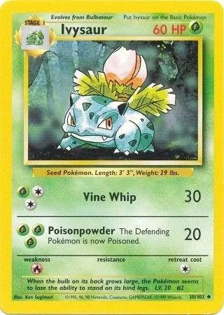 Ivysaur card front