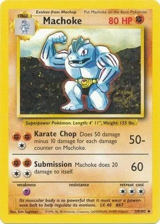 Machoke card front