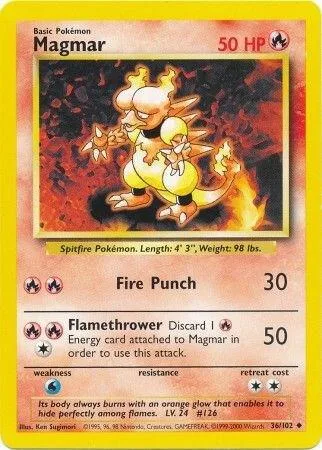 Magmar card front