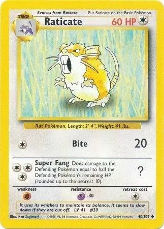 Raticate card front