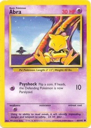 Abra card front