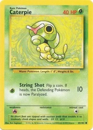 Caterpie card front