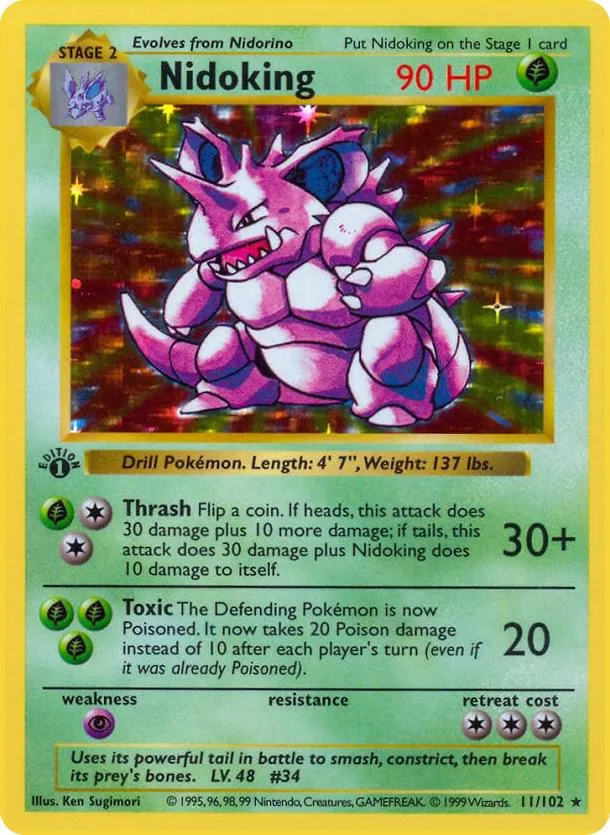 Nidoking card front