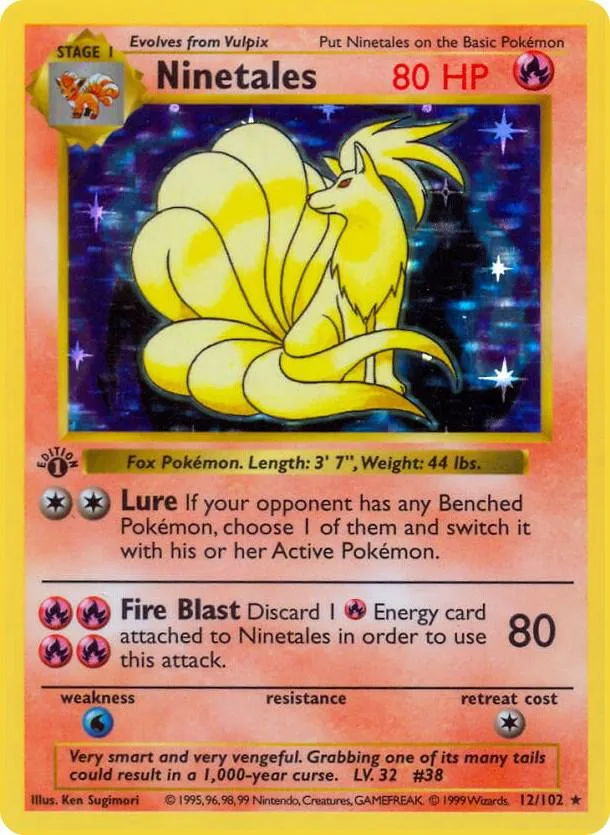 Ninetales card front