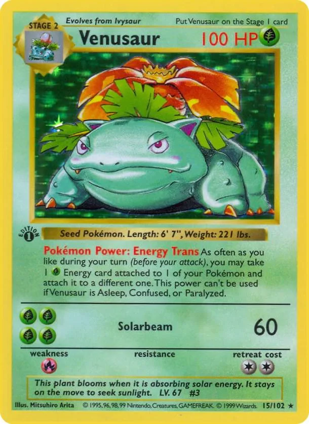 Venusaur card front