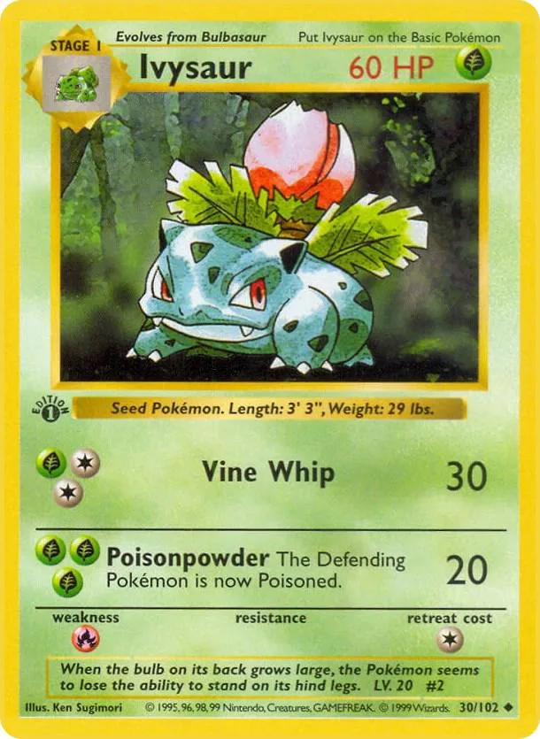 Ivysaur card front