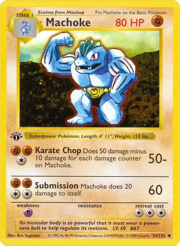 Machoke card front