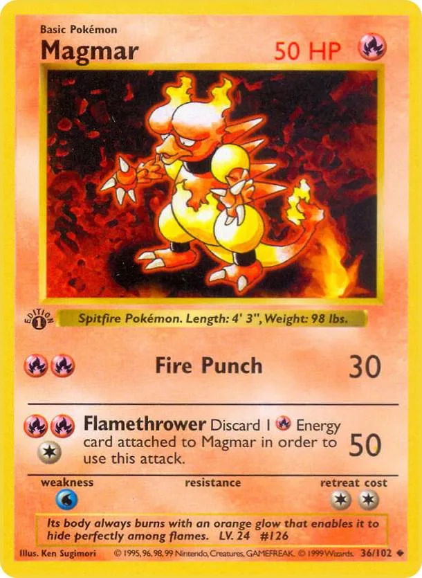 Magmar card front