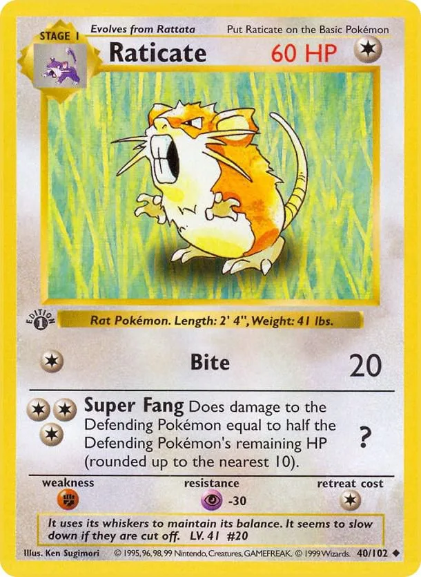 Raticate card front