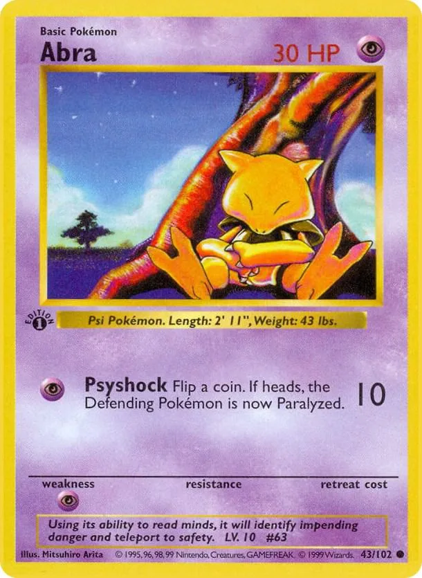 Abra card front